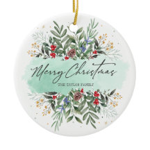 Frohe Weihnachten botanische Flora