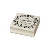 Frohe Weihnachten Botanische Garland Handwriting Gummistempel (Stempel)