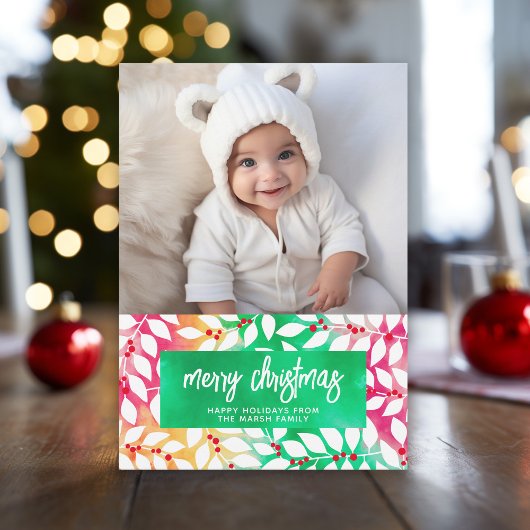 Frohe Weihnachten Botanische Gefärbte Krawatte Che