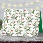 Frohe Weihnachten botanische Kalligrafie Non-Foto