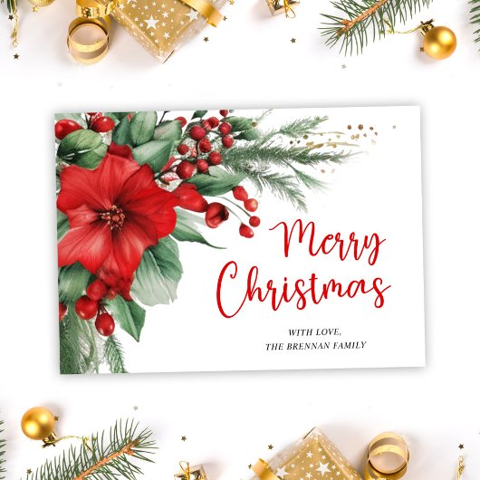 Frohe Weihnachten botanische Vegetation