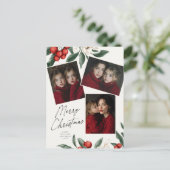 Frohe Weihnachten Botanischer Urlaub 3 Foto (Stehend Vorderseite)