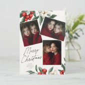 Frohe Weihnachten Botanischer Urlaub 3 Foto (Stehend Vorderseite)