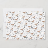 Frohe Weihnachten Botanischer Vogel Zwei Fotos (Rückseite)