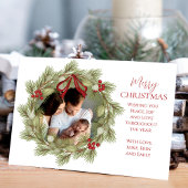 Frohe Weihnachten botanischer Winterurlaub Wreath