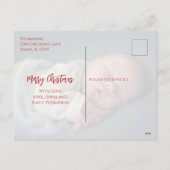 Frohe Weihnachten botanischer Winterurlaub Wreath (Rückseite)