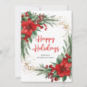 Frohe Weihnachten Botanisches Elegantes Festival (Vorderseite)