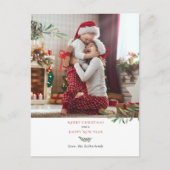 Frohe Weihnachten Botanisches Foto (Vorderseite)