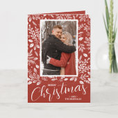 Frohe Weihnachten Botanisches Foto geklappt (Vorderseite)