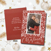 Frohe Weihnachten Botanisches Foto geklappt