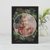 Frohe Weihnachten Botanisches Foto Grünreath (Stehend Vorderseite)