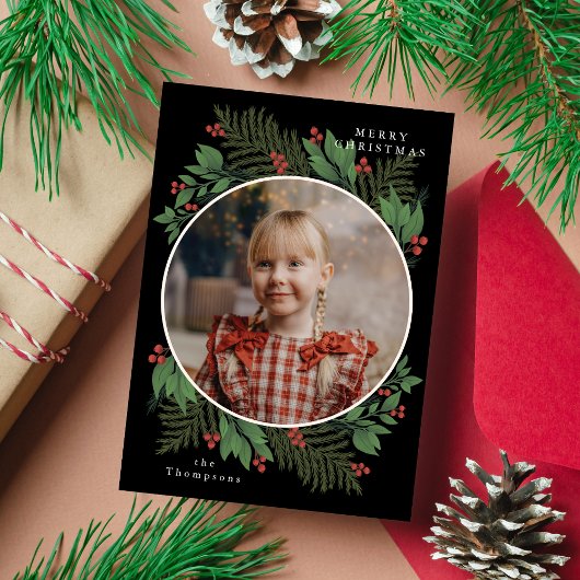 Frohe Weihnachten Botanisches Foto Grünreath