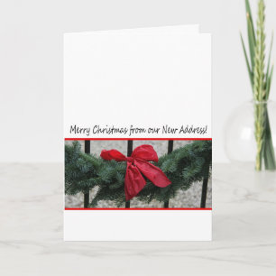 Frohe Weihnachten - Bow auf Zaun neue Adresse