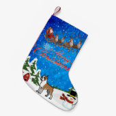 Frohe Weihnachten Boxer Kleiner Weihnachtsstrumpf (Vorderansicht (hängend))