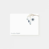 Frohe Weihnachten, Branch, Balls, Weihnachtsmann,  Post-it Klebezettel (Vorderseite)