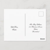 Frohe Weihnachten Braun Imitate Gold Script Elegan Postkarte (Rückseite)