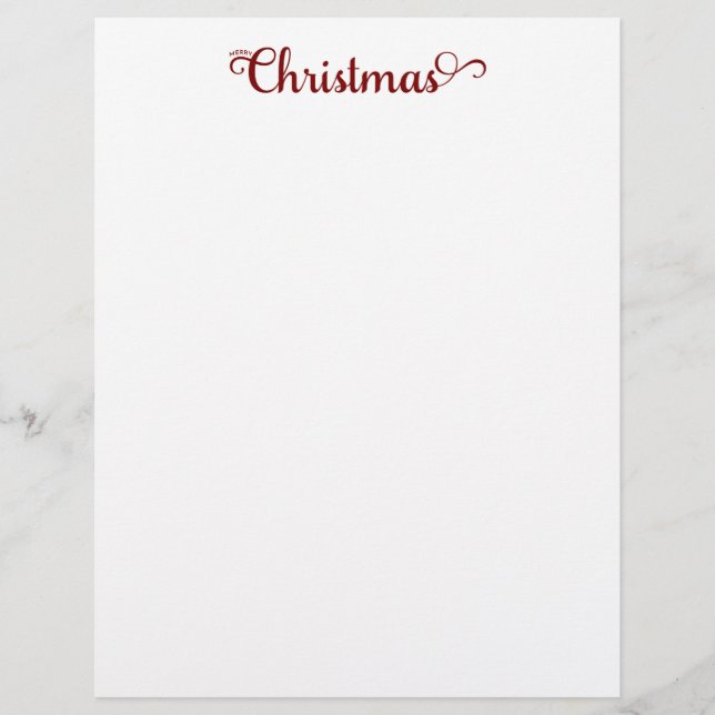 Frohe Weihnachten Briefkopf (Vorderseite)