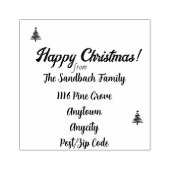 Frohe Weihnachten-Briefmarke. Personalisierbar Gummistempel (Prägung)