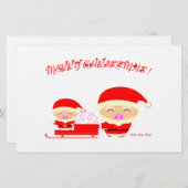 Frohe Weihnachten Briefpapier (Vorne/Hinten)