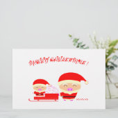 Frohe Weihnachten Briefpapier (Stehend Vorderseite)