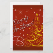 Frohe Weihnachten Briefpapier (Vorne/Hinten)