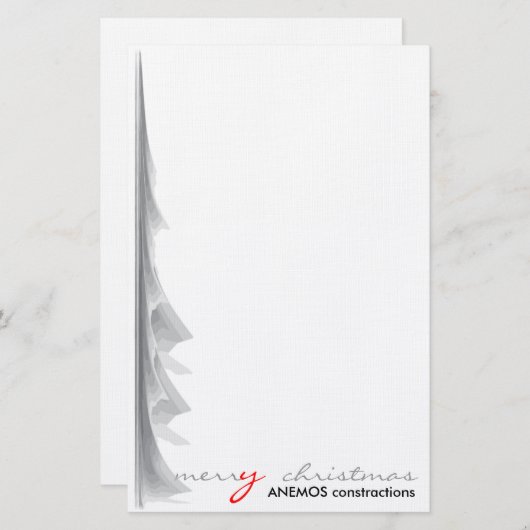 frohe Weihnachten Briefpapier (Vorne/Hinten)