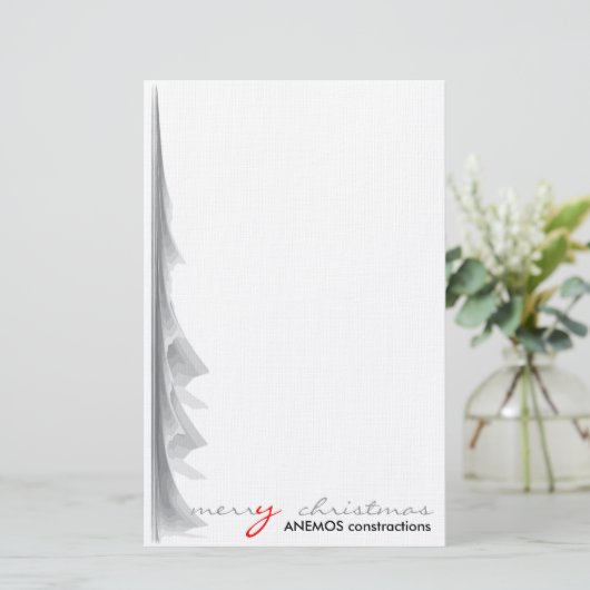 frohe Weihnachten Briefpapier (Stehend Vorderseite)