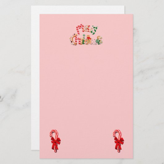 Frohe Weihnachten Briefpapier (Vorne/Hinten)