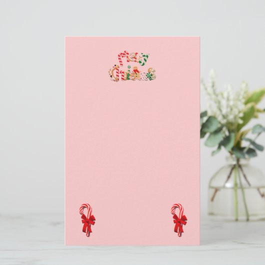 Frohe Weihnachten Briefpapier (Stehend Vorderseite)