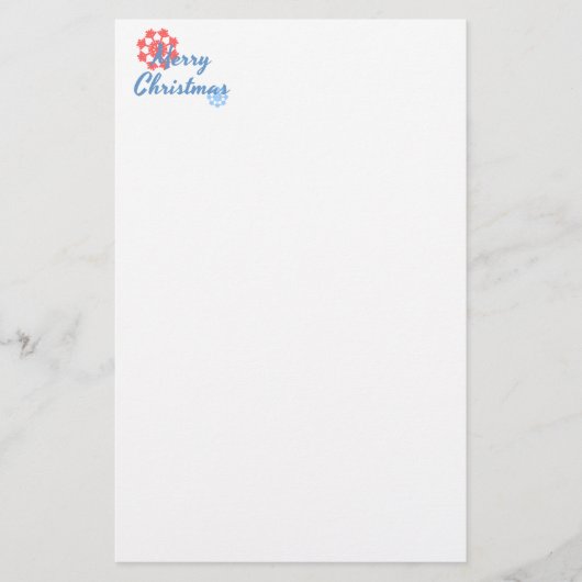 Frohe Weihnachten Briefpapier (Vorderseite)