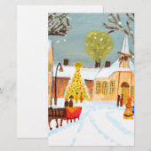 Frohe Weihnachten Briefpapier (Vorne/Hinten)