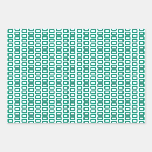 Frohe Weihnachten Bright Green Pattern Geschenkpapier Set (Vorderseite 2)