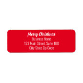 Frohe Weihnachten Bright Red und White Script Text (Vorne)