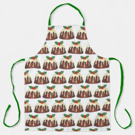 Frohe Weihnachten British Sugar Pudding Holiday Schürze