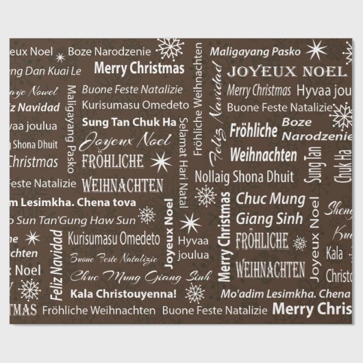 Frohe Weihnachten Browns in anderer Geschenkpapier (Flach)