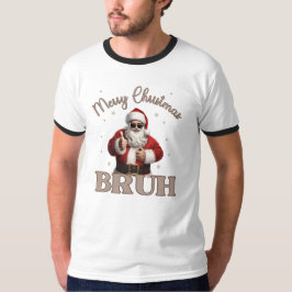 Frohe Weihnachten BRUH Funny Design T - Shirt