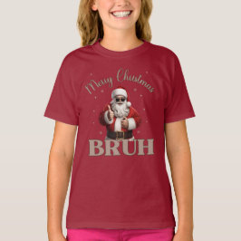 Frohe Weihnachten BRUH Funny Design T - Shirt