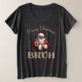 Frohe Weihnachten BRUH Funny Design T - Shirt (Design vorne)