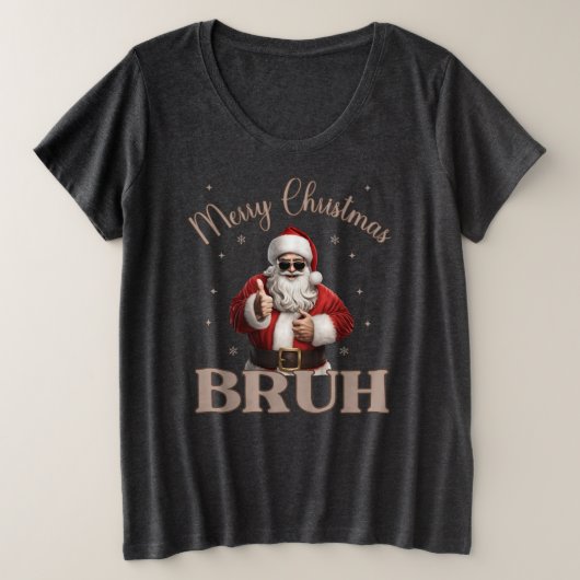 Frohe Weihnachten BRUH Funny Design T - Shirt (Design vorne)