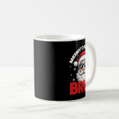Frohe Weihnachten Bruh Funny Santa Claus Retro Men Kaffeetasse (VorderseiteRechts)