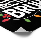 Frohe Weihnachten Bruh Happy Christmas Familie Xma Poster (Ecke)