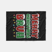 Frohe Weihnachten Bruh Red Green Kariert Xmas Ligh Fleecedecke (Vorderseite (Horizontal))