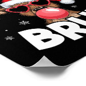 Frohe Weihnachten Bruh Reindeer Funny Xmas Teens K Poster (Ecke)