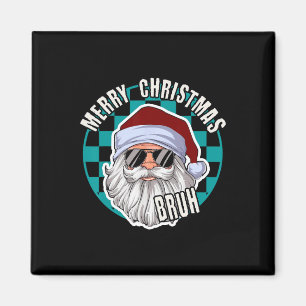 Frohe Weihnachten Bruh Santa Claus Xmas Familie Mä Magnet