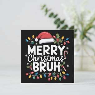 Frohe Weihnachten Bruh Santa Party Feiertag Lustig