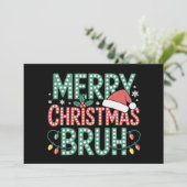 Frohe Weihnachten Bruh Weihnachten Weihnachten Wei (Stehend Vorderseite)