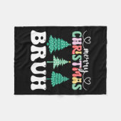Frohe Weihnachten Bruh Xmas Matching Family Funny Fleecedecke (Vorderseite (Horizontal))