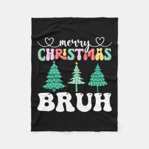 Frohe Weihnachten Bruh Xmas Matching Family Funny Fleecedecke