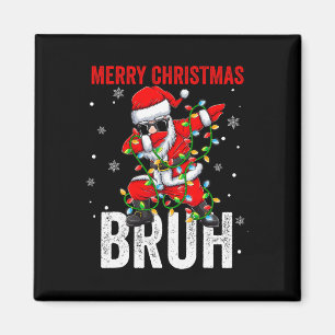 Frohe Weihnachten Bruh Xmas Weihnachtsmann Weihnac Magnet