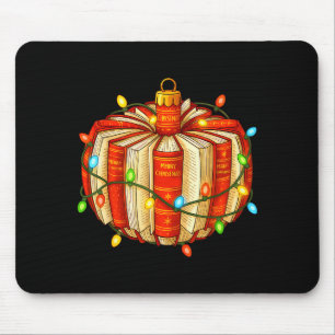 Frohe Weihnachten Buch Ornamente Buchliebhaber All Mousepad